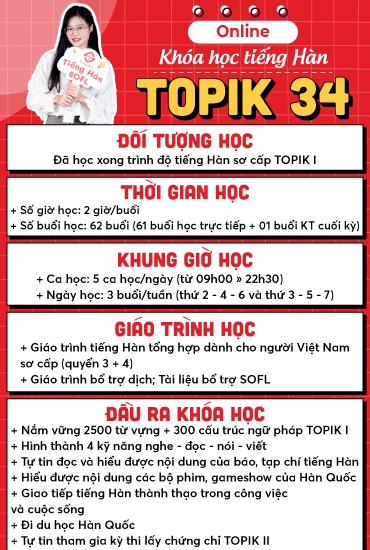 Học tiếng Hàn TOPIK II online