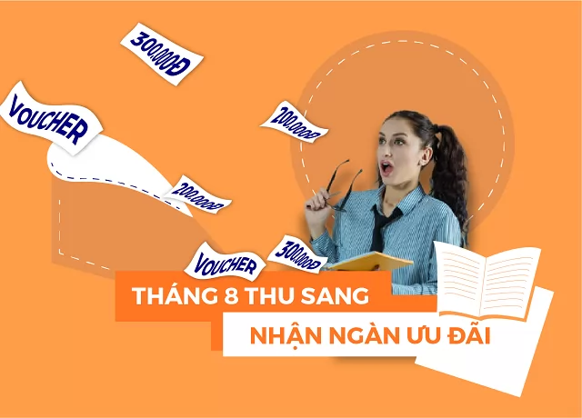 Tháng 8 - Cơn lốc ưu đãi khóa học tiếng Hàn tràn ngập