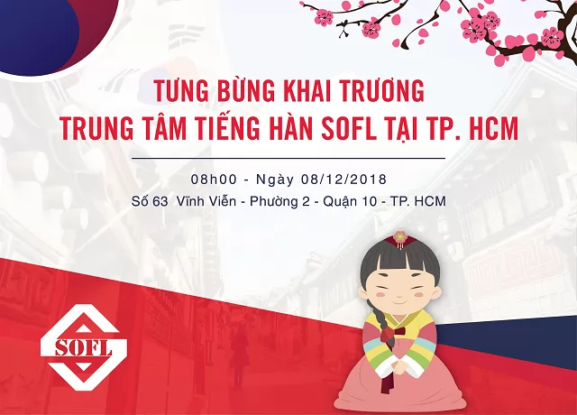 Khai trương Trung tâm tiếng Hàn SOFL tại Tp.HCM
