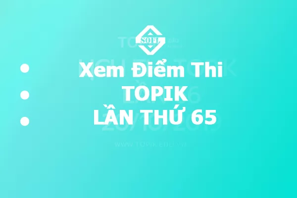 Hướng dẫn 2 CÁCH xem điểm thi TOPIK lần 65