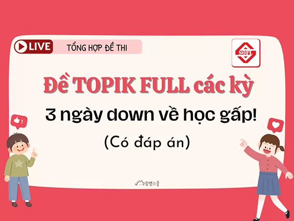 Bộ đề thi TOPIK các kỳ