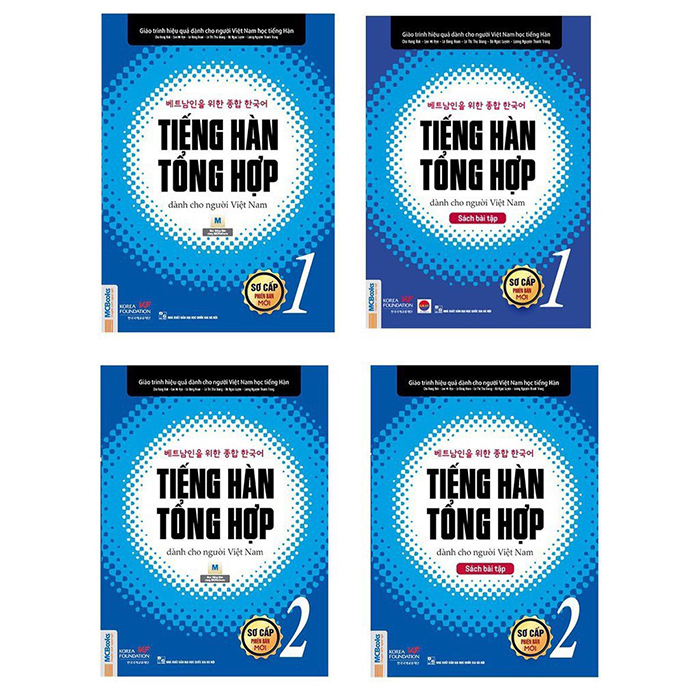 Sách Giáo trình Tiếng Hàn tổng hợp dành cho người Việt Nam sơ cấp 1 và 2