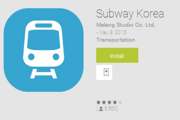 ứng dụng subway korea