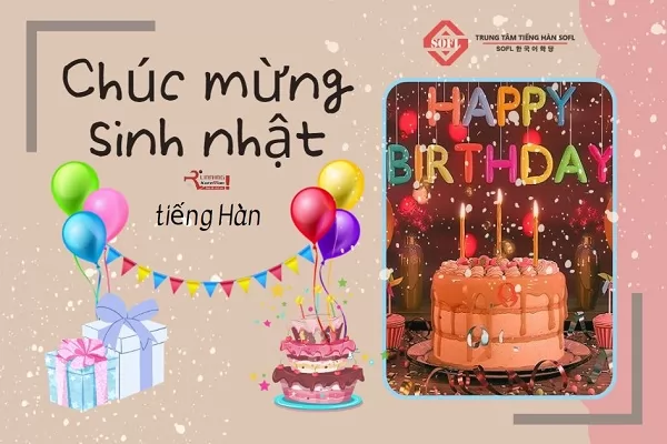 chúc mừng sinh nhật tiếng hàn nói như thế nào
