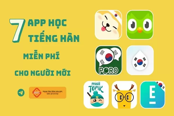7 app học tiếng hàn cho người mới miễn phí